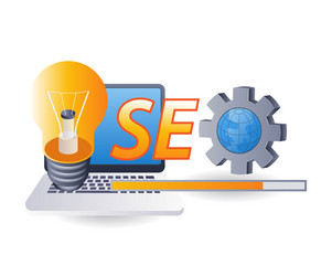 seo optimization business ideas flat isometric 3d vector image