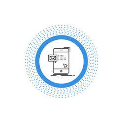 bulk dialog instant mail message line icon vector image