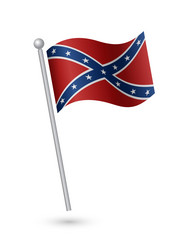 Confederate states of america vector