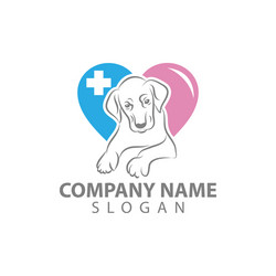 silhouette dog a pet shop veterinary Vector Image