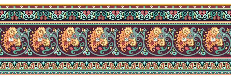 abstract stripe pattern ornamental background vector image