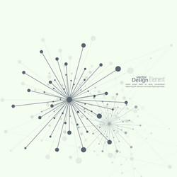 array with dynamic emitted particles vector image