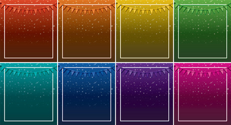 background design with flags and frames vector image