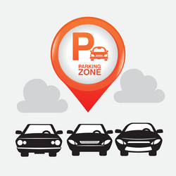 Parking zone graphic design vector