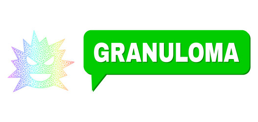 spectrum net gradient virus cell icon vector image