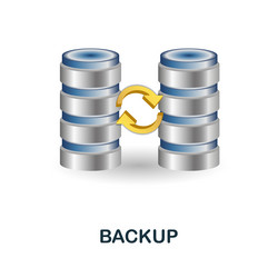backup icon 3d from data science collection vector image