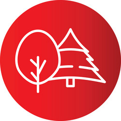 plant icon in creative design with elements vector image