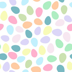 seamless pattern with colorful easter eggs vector image