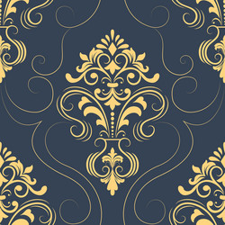 Vintage damask seamless pattern element Royalty Free Vector