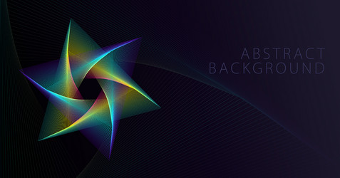 abstract background triangle shape lines hexagram vector image