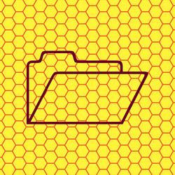 document folder icon symbol flat modern web design vector image