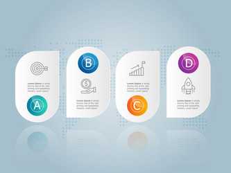 horizontal infographics elements timeline vector