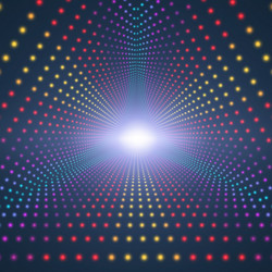 infinite triangular tunnel vector image