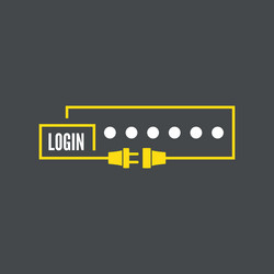 web form to access the site vector image