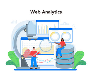 website analyst concept web page improvement vector image