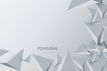 abstract background with 3d triangles vector image