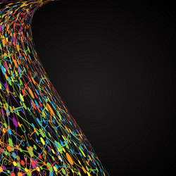 abstract polygonal background with connected dots vector image