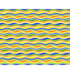 Bright abstract seamless horizontal wave pattern vector