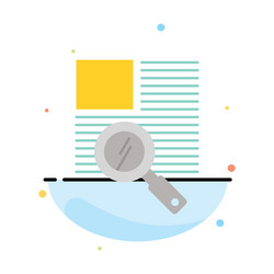 line text zoom reading abstract flat color icon vector image