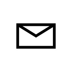 Simple mail icon email vector