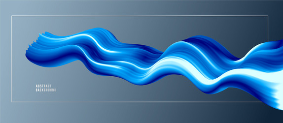 3d fluid gradient color abstract background vector image
