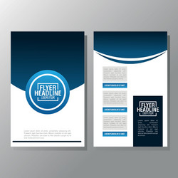 flyer headline design paper icon colorful vector