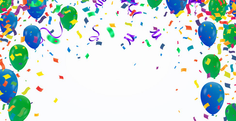 Grand opening ceremony with balloon variety Vector Image