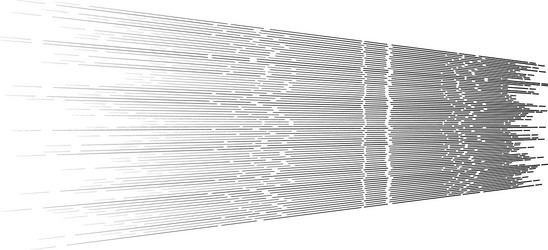 random 3d dashed lines in perspective segmented vector image