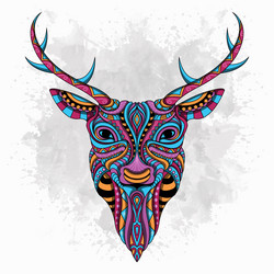 stylized deer entangle Vector Image