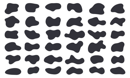Organic Blob Shapes - Abstract Forms vector image