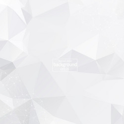 white background with points lines and triangles vector image