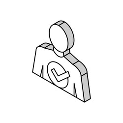 After bariatric isometric icon vector