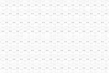 Geometric pattern with connected line and dots vector