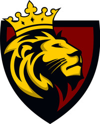 lion head logo design template Vector Image