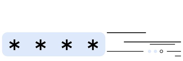 password input field with asterisks and progress vector image