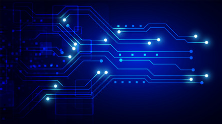 technology background with hi-tech digital data vector image