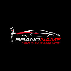 Auto paint car logo Royalty Free Vector Image - VectorStock