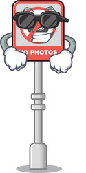 super cool no camera with character shape vector image