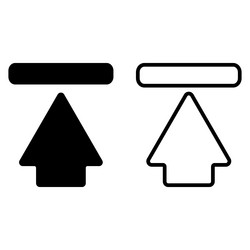 upload icon set in two styles isolated vector image