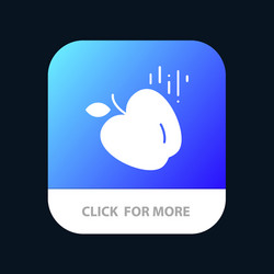 apple food science mobile app button android vector image