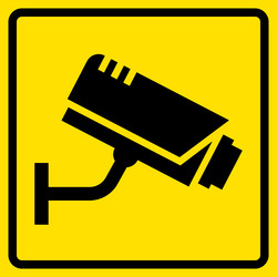 Cctv sign vector