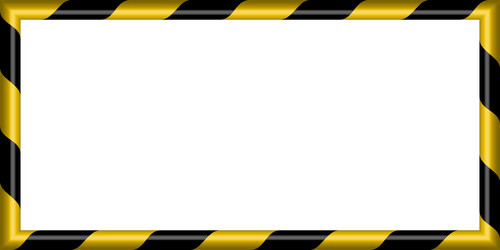 3d warning striped rectangular background vector