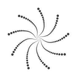 abstract dotted shape design element vector image