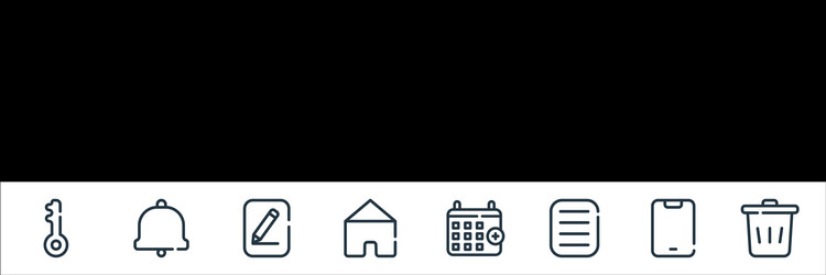 ui master line icons linear set quality vector image