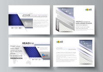 set of business templates for presentation slides vector image