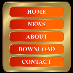 menu web buttons vector image