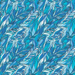 seamless pattern with feathers vector image