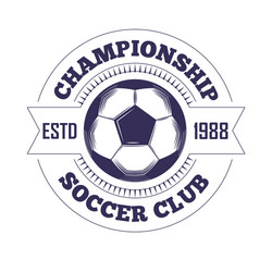 Soccer Championship Trophy Icon Vector Image
