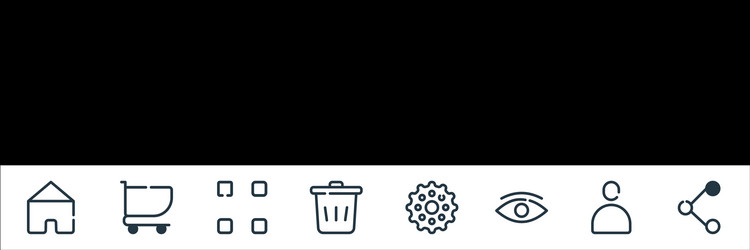 ui master line icons linear set quality vector image