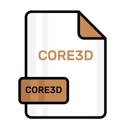 an amazing icon of core3d file editable design vector image